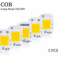 5pcs LED Chip COB lampr 20W 30W 50W AC 110V 220V No Need Driver DIY Flood light Spotlight Cold Warm White Outdoor Lamp Bead