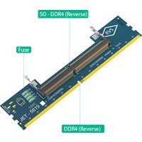 Laptop SO DDR4 RAM to Desktop DDR4 Adapter Card Memory Tester SO DIMM 4 to DDR4 Converter Supports 5600 Mhz Frequency SO DDR4