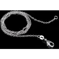High quality 10PCS trend 925 Sterling Silver charms 1MM circle chain necklace for women fashion party wedding jewelry gifts