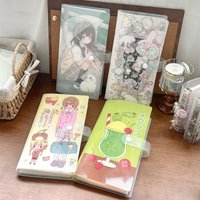 WAKAWAKA A5 half Storage Album Kawaii Animal Folder Cute Sticker Storage 40 Pages for Scrapbooking Material Storage