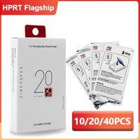 HPRT 2x3 Inch Color Photo Paper 10/20/40Pcs Self-Adhesive Sticky-Backed Zink Photo Paper For HPRT MT53 Mini Pocket Photo Printer