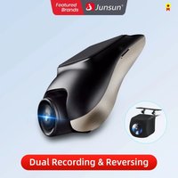 Junsun Nowa kamera samochodowa 720P ADAS Mini Car DVR 120 ° Kamera samochodowa ukryta w desce rozdzielczej z funkcją automatycznego nagrywania, obsługująca Android i monitoring parkowania z tyłu.