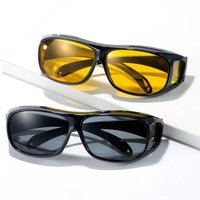 AliExpress Erilles Multi-Protection Goggles, Full-Frame Cycling Safety Glasses, Windproof Night Vision Design, Geometric Sports Eyewear, Edgy Style