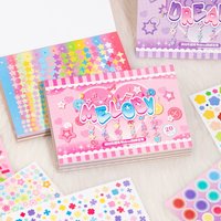 MINKYS New Arrival Star Sticker Book Photocard Mobile Laptop Decorative Stickers Set Kids Gift School Stationery