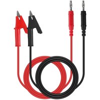 2PCS 4mm Banana Plug to Alligator Clip Test Lead Wire Cable Set 14AWG 3.3 Feet Jumper Wire Electrical Test Leads with Alligator