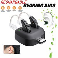 BTE Deaf Hearing Aids Rechargeable Elderly Hearing Aid The Listening Device Sound Amplifier Hearing Aids