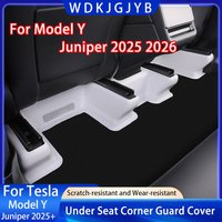 For Tesla Model Y Juniper 2025 2026 Underseat Original Flocking Anti-kick Protector Pad Under Seat Corner Guard Trim Accessories
