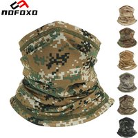 NOFOXO Summer Sports Neck Gaiter Bandana Face Mask Breathable Camouflage Scarf Outdoor Sport Face Cover Fishing Cycling Hiking