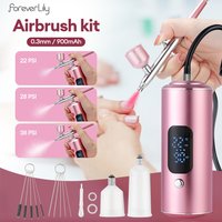 Portable Airbrush Kit Mini Air Compressor Paint Spray Gun For Nail Art Tattoo Craft Cake Pastry Painting Face Hydrating Sprayer