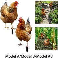 Chicken Decorative Garden Stake Realistic Creative Lifelike Funny Hen Yard Art