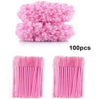 100pcs Makeup Cosmetic Tools Disposable Eyelash Brushes Spoolies Micro Lash Mascara Wands Combs Wholesale for Eyelash Extension