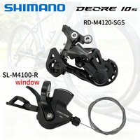 AliExpress Shimano HIMANO DEORE M4120 2x10v/11v Groupset M4100 Shifter and M4120 /M5120 Rear Derailleur - SHADOW RD - 2x10/11-speed Original parts