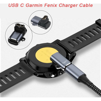 For Garmin Fenix 8 7 7S 6 Forerunner 955 965 instinct 3 2 E USB-C Charger Smartwatch Charger Adapter Garmin Charging Cable