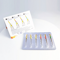 SOCO PRO Dental Heat-Activated NiTi Rotary Endodontic Files 21/25/31mm Thermally Treated Flexible Root Canal Shaping Cleaning
