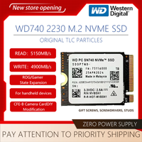 Western Digital SN740 1TB 2TB M.2 2230 Gen4 PCle 4.0 NVMe Solid State Drive for Steam Deck Rog ally Surface ProX Laptop PC