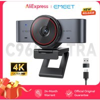 4K Webcam 1080P60fps Video Camera for Streaming EMEET C960 Ultra USB Camera 8MP With SONY Sensor Works with Zoom/Microsoft Teams