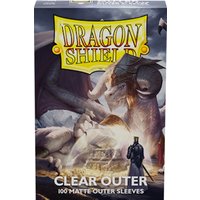 100ct Clear Outer Dragon Shield Card Sleeves Matte Clear TCG Standard Size Sleeve TCG Card Protector MGT/PTCG/FAB Covers