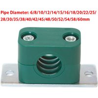3PCS 6/8/10/12/15/16/18/20/22/25/28/30/35/40/50/60mm Diameter Pipe Bolted Plastic Clips Pipe Clamp Tube Fastener Assortment Kit