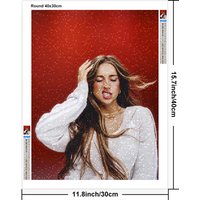Tate McRae 5D Diamond Painting Pop Singer Music Portrait DIY Rhinestone Decor Mosaic Wall Sticker Hand Diamond Embroidery