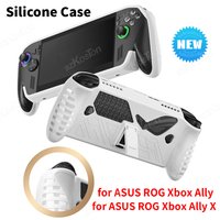 Silicone Case for ASUS ROG Xbox Ally X Built-In Kickstand Anti-Slip Shockproof Ergonomic Grip Protective Cover for ROG Xbox Ally