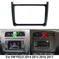 For VW POLO 2014 2015 2016 2017 2 DIN Car Radio Install Dash Panel Refitting Frame Kit Audio Fascia Trim Bezel Faceplate