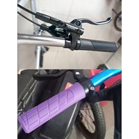AliExpress NONE Black bike grips handle lock on cuffs Anti Slip Shock Absorber Rubber Bicycle Handlebar Grips Mountain road bike Handlebar cover