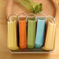 5pcs Portable Notebooks Vocabulary Learning Cards Blank Flashcards Memory Index Cards Pocket Office Supplies Business Stationery