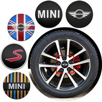 4pcs 56mm Car Badge Emblem Car Wheel Center Hub Caps Stickers For Mini Works Cooper F54 F55 F56 F57 F60 R50 R52 R53 R55 R56 R57
