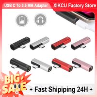 XIKCU Earphone Audio Adapter USB C To 3.5 MM Jack Charging Converter 3.0 To Type C OTG for MacbookPro Not Support for Sumsang