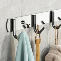 304 Stainless Steel Wall Mounted Hooks Rack Kitchen Hook Storage Row Hook Holder Bathroom Towel Robe Coat Hangers