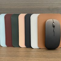 1PC Wireless Mouse Storage Bag Suitable Mouse Protective Leather Sleeve Bag Anti-scratch Case Portable Simple Mouse Storage Bag