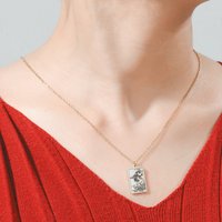LIKGREAT Stainless Steel Tarot Cards Pendant Necklace Major Arcana Tarot Cigano Divination Necklace Jewelry Birthday Gift