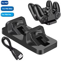 USB Dual Charge Dock For PS4 Controller Gaming Charging Stand Holder For Sony PS4/PRO SLIM Wireless Gamepad Controle Charger