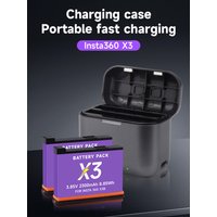 2300mAh for Insta360 One X3 Battery + Fast Charger Hub for Insta 360 One X 3 360 Panoramic Action Camera Battery for Insta360 X3