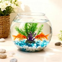 Fish Bowl Vase Clear Shatter-Resistant Aquarium Accessory Bowl Vase easy to clean Not easily damaged For Table Decorations Home
