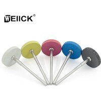 WellCK Dental lab 3*22mm Polishing Wheels Rubber Diamond Stone Grinding Head for Zirconia Porcelain Ceramics Crowns Polishing