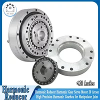 Harmonic Gear Drive Servo Motor 20 Arcsec High Precision Harmonic Gearbox Equipped with Motor Bracket for Manipulator Joint