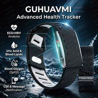 GUHUAVMI New ECG+PPG Health Smart Bracelet Heart Rate Blood Pressure Sleep Monitor SMS Call Reminder Fitness Tracker Smartwatchs