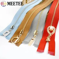 2/5Pcs 3# 40-70cm Open-end Metal Zippers for Sewing Jacket Coat Zipper Tapes Clothes Tent Zip Repair Kit DIY Garment Accessories