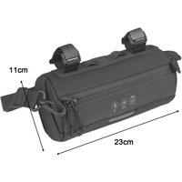 Bike Handlebar Bag Front Bag Professional Small Reflective Cylinder Bag Shoulder Bag Bicycle Handle Bar Bag
