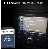 RNS 310 V12 Westeuropa Geeignet für VW Amarok (2H) von 2010 bis 2019 Karten-Navigation SD-Speicher 8GB Karte Passend für Andorra Belgien