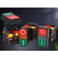 APBB-22N/25 AS-22N/25 PPBB-30N APBB-22&25N AC ON/OFF START STOP 1NO 1NC 2 Buttons 22N Momentary Double Head Push Button Switch