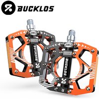 BUCKLOS CNC Road Mountain Bike Pedal Ultralight Aluminum Alloy Bicycle Flat Pedals Non-slip MTB Pedals Road Bicycle Parts