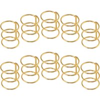 10Pcs 30Mm Metal Binder Rings Heavy Duty 3-Hole Book Binding Hoops for Paper Cards Flash Card Holders Binder Accessories Office