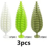 MOC Building Blocks Bricks 3471 2435 6064 City House Accessories Plant Tree Pine shrub Christmas tree Prickly Bush Bricks