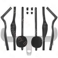 AliExpress NONE 3K Full Carbon Fiber TT Base Bar & Aerobar Extensions, 35°/55° Adjustable Rest, for Road Bike Triathlon Time Trial