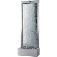 Custom. garden decoration stainless steel glass mirror waterfall fountain wall