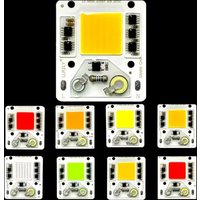 50W COB Light Source Smart IC No Need Driver DIY Flood light AC 220V LED Bulb Spotlight COB LED Chip Lamp For Outdoor Lighting