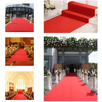 Festival Event Corridor Carpet Garden Running Corridor Carpet Red Solid Color Style Wedding Party Proposal Carpet