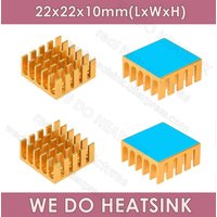 WE DO HEATSINK 22x22x10mm Without or With Thermal Pad Aluminum Radiator Heat Sink Cooler